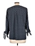 MICHAEL Michael Kors Polka Dots Blue 3/4 Sleeve Blouse Size L - photo 2