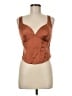 Jason Wu 100% Polyester Brown Sleeveless Blouse Size M - photo 1