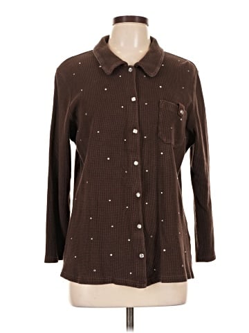 Quacker Factory Long Sleeve Button-Down Shirt (view 1)