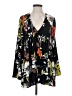Free People 100% Rayon Black Long Sleeve Blouse Size XS - photo 1