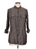 Express Polka Dots Gray 3/4 Sleeve Blouse Size L - photo 1