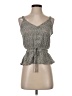 Sienna Sky 100% Polyester Gray Sleeveless Blouse Size S - photo 1
