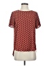 Premise Studio 100% Polyester Polka Dots Burgundy Short Sleeve Blouse Size S - photo 1
