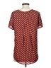 Premise Studio 100% Polyester Polka Dots Burgundy Short Sleeve Blouse Size S - photo 2