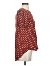 Premise Studio 100% Polyester Polka Dots Burgundy Short Sleeve Blouse Size S - photo 4