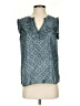 J.Crew 100% Silk Teal Sleeveless Silk Top Size 4 - photo 1