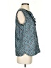 J.Crew 100% Silk Teal Sleeveless Silk Top Size 4 - photo 4