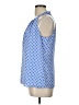 Banana Republic 100% Polyester Blue Sleeveless Blouse Size 10 - photo 5