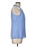 Banana Republic 100% Polyester Blue Sleeveless Blouse Size 10 - photo 4