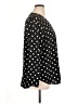 Youtalia Polka Dots Black Long Sleeve Blouse Size XL - photo 4