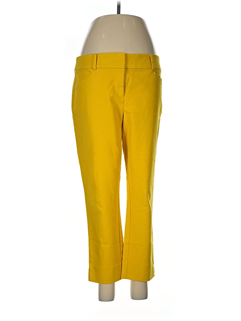 Pre-owned Ann Taylor Loft Dress Pants In Yellow
