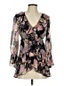 Boston Proper 100% Polyester Black 3/4 Sleeve Blouse Size S - photo 1