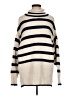 Topshop Stripes Ivory Turtleneck Sweater Size 8 - 10 - photo 1