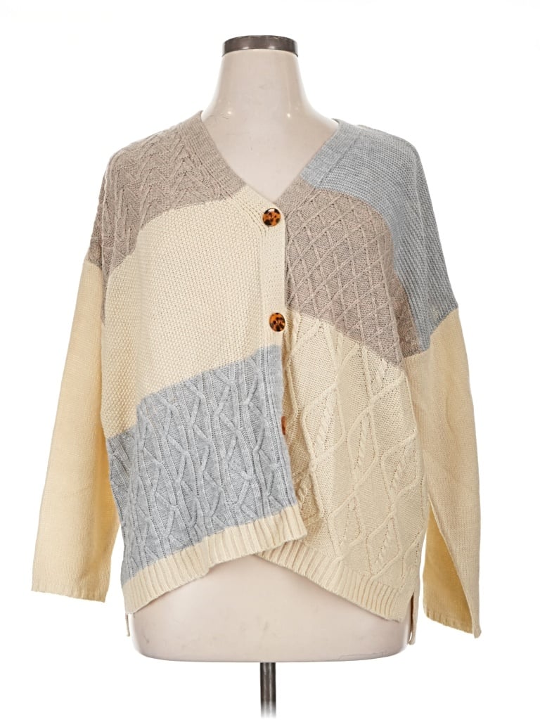 Pre-owned Maurices Cardigan Sweater In Tan