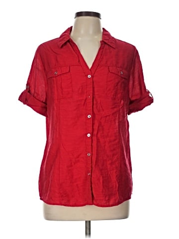 Roz & Ali Short Sleeve Blouse (view 1)