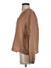 Self Contrast Tan Long Sleeve Blouse Size S - photo 5