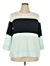 Mix by 41 Hawthorn Color Block Teal Pullover Sweater Size 2X - photo 1