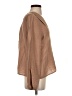 Self Contrast Tan Long Sleeve Blouse Size S - photo 4