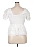 SO 100% Cotton White Short Sleeve Blouse Size XL - photo 2