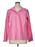 Talbots Color Block Pink Long Sleeve Blouse Size XL - photo 1