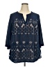 Sharagano Blue 3/4 Sleeve Blouse Size 2X - photo 1