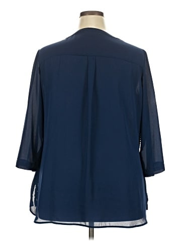 Sharagano 3/4 Sleeve Blouse (view 2)