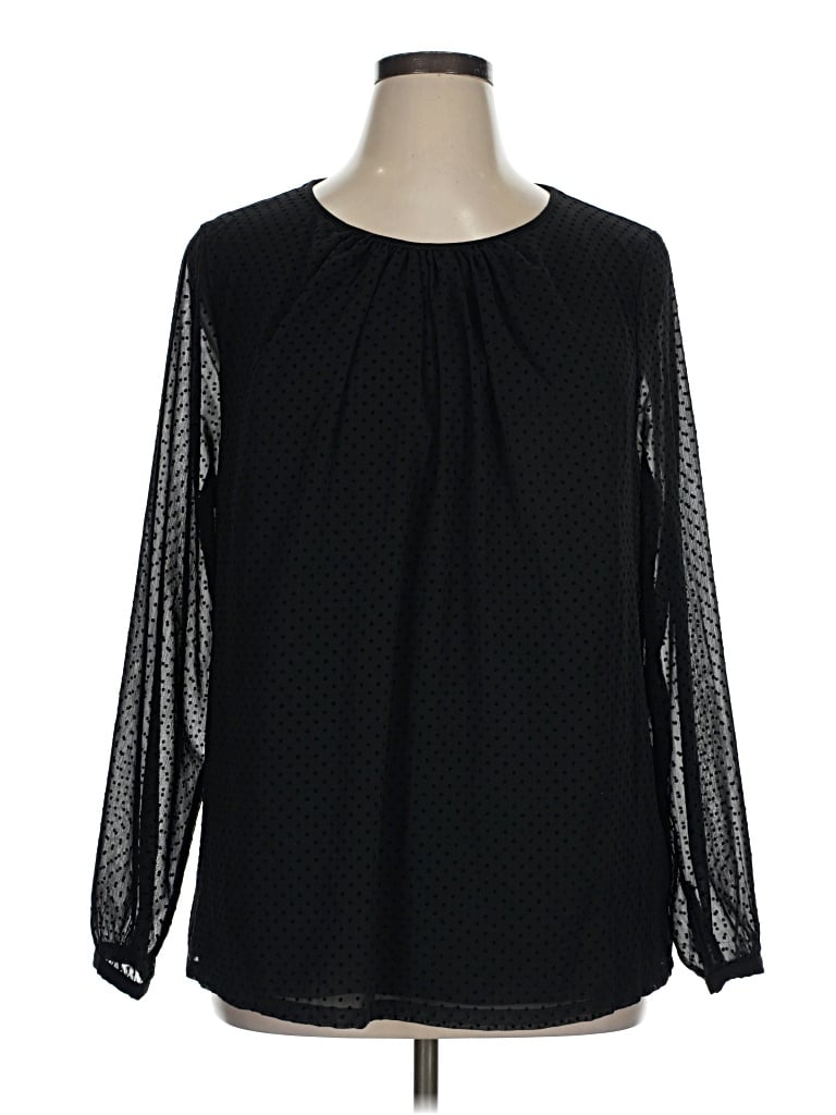 Pre-owned Boden Long Sleeve T-shirt In Black