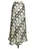 Dance & Marvel 100% Polyester Print Silver Casual Skirt Size S - photo 2