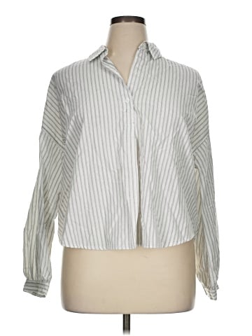Max Studio Long Sleeve Button-Down Shirt (view 1)