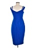 Express Solid Blue Cocktail Dress Size M - photo 2