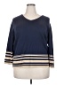 Croft & Barrow Stripes Blue Pullover Sweater Size 2X - photo 1