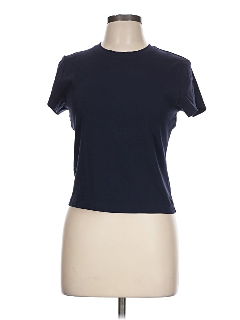 Pre-owned Uniqlo Short Sleeve T-shirt In Blue