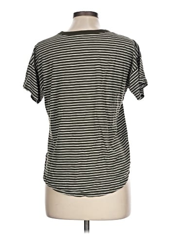 Madewell Whisper Cotton Rib-Crewneck Tee in Walpole Stripe (view 2)