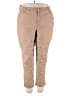 Celebrity Pink Solid Tan Khakis Size 20 - photo 1