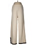 Unbranded 100% Viscose Color Block Ivory Casual Pants Size M - photo 1