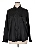 Equipment Solid Black Long Sleeve Blouse Size XL - photo 1