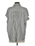Madewell 100% Viscose Stripes Silver Short Sleeve Blouse Size XS - photo 2