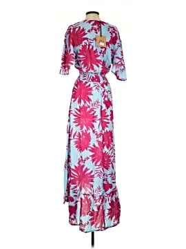fit and flare floral mini dress Blue Floral Print Fit & Flare Dress Medium