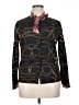 Unbranded 100% Polyester Print Black Long Sleeve Blouse Size XL - photo 1