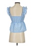 Cake For Dinner Checkered-gingham Blue Tank Top Size S - photo 2