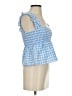 Cake For Dinner Checkered-gingham Blue Tank Top Size S - photo 4