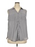Torrid 100% Polyester Gray Sleeveless Blouse Size 2X Plus (2) - photo 1