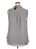 Torrid 100% Polyester Gray Sleeveless Blouse Size 2X Plus (2) - photo 2