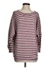 Thyme and Honey Stripes Burgundy Pullover Sweater Size S - photo 1