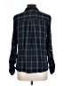 Harper 100% Rayon Plaid Green Long Sleeve Button-Down Shirt Size L - photo 2