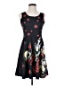 Unbranded Graphic Black Cocktail Dress Size S (estimated) - photo 1