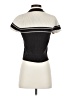 Zara 100% Polyester Black Short Sleeve Top Size S - photo 2