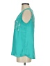 Pink Owl 100% Polyester Teal Sleeveless Top Size S - photo 5