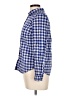 Joe Fresh Checkered-gingham Blue Long Sleeve Button-Down Shirt Size L - photo 5