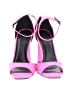 Wild Diva Color Block Pink Sandals Size 7 - photo 2